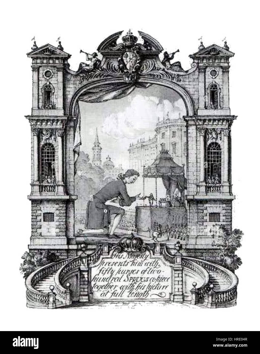 Rex Whistler - Les Voyages de Gulliver 1930 - Planche 2 Banque D'Images