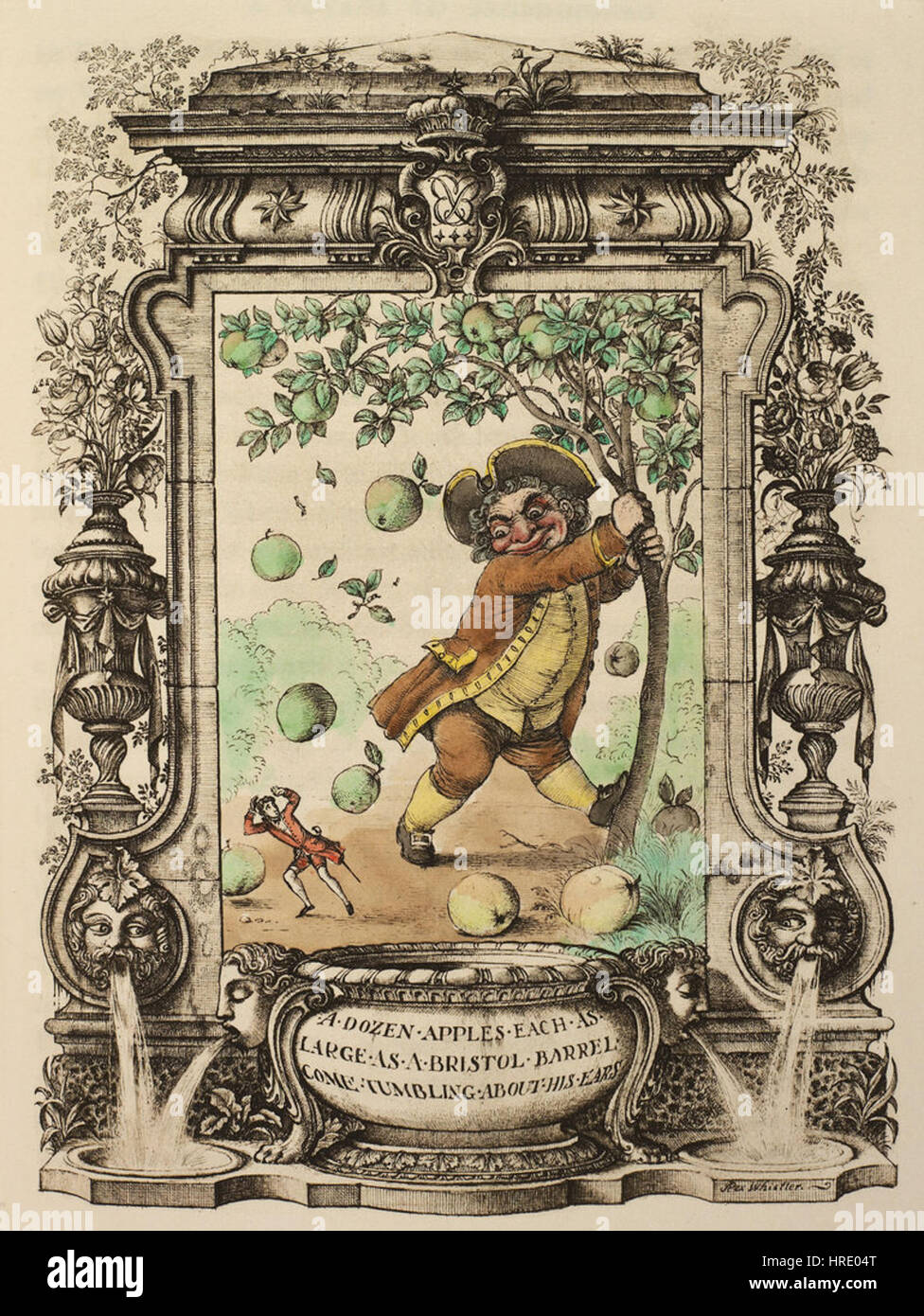 Rex Whistler - Les Voyages de Gulliver 1930 - Planche 3 Banque D'Images