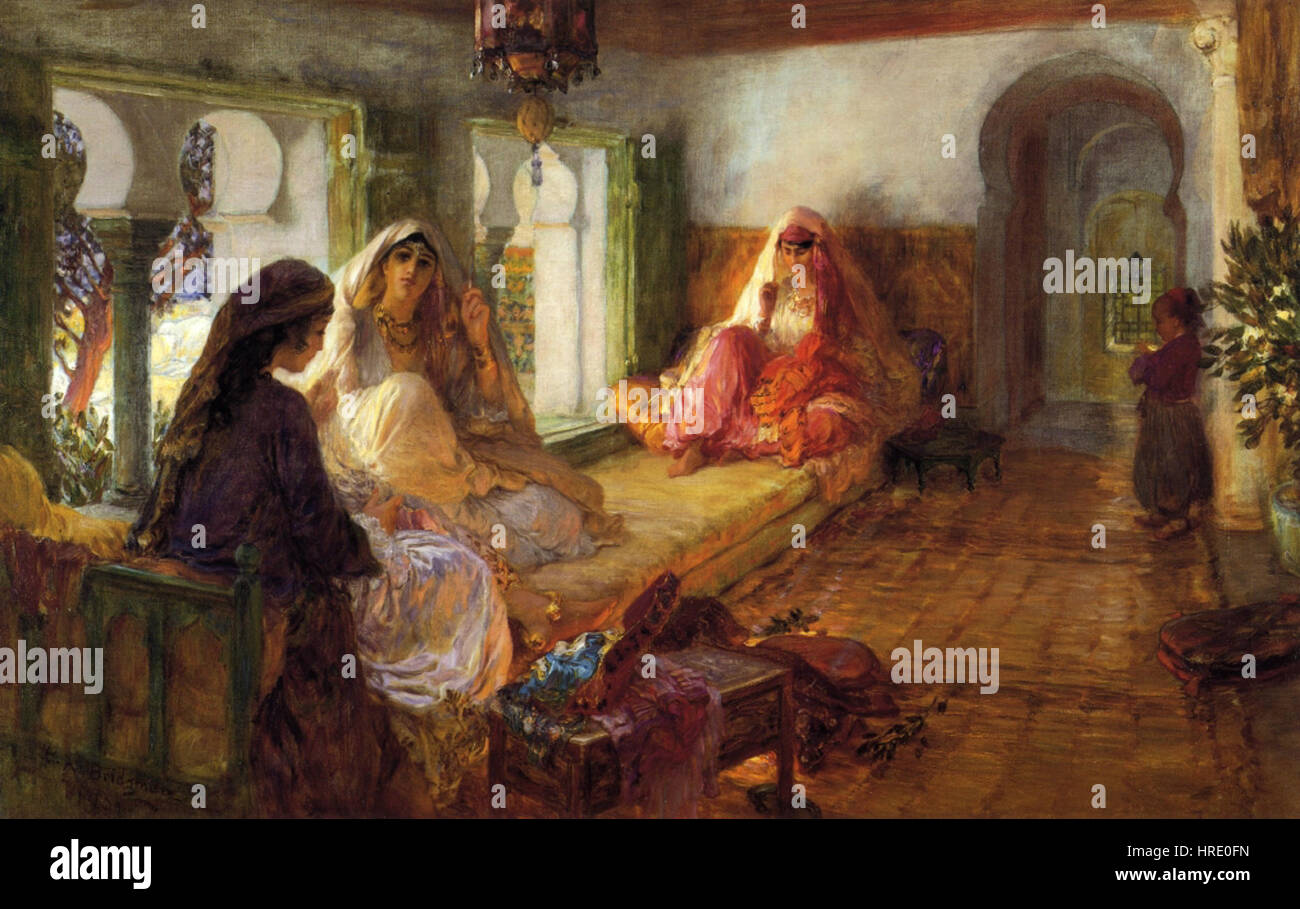 Frederick Arthur Bridgman, 1904 - Le Harem Banque D'Images