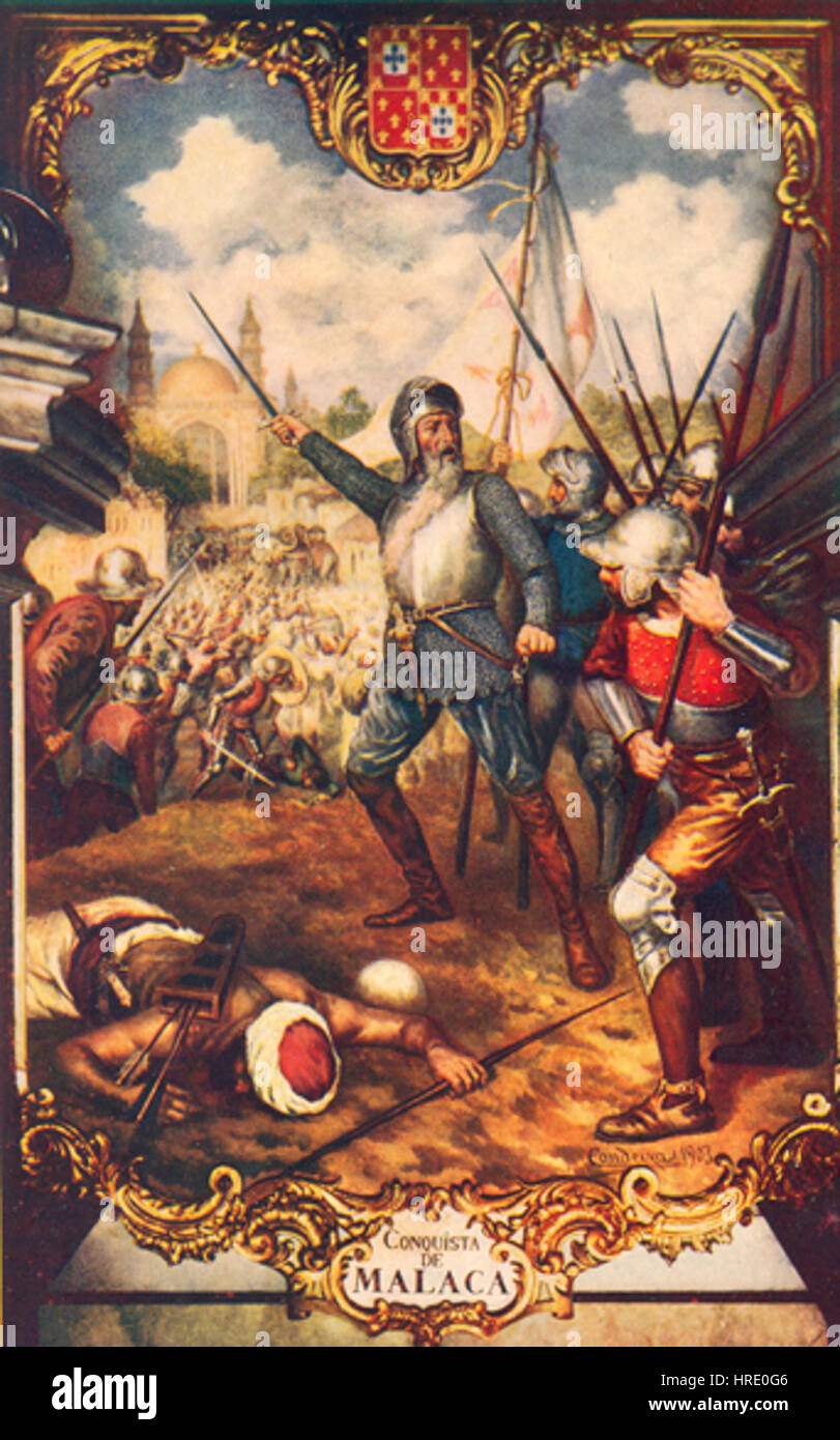 Conquista de Malaca (1903) - Ernesto Condeixa Banque D'Images