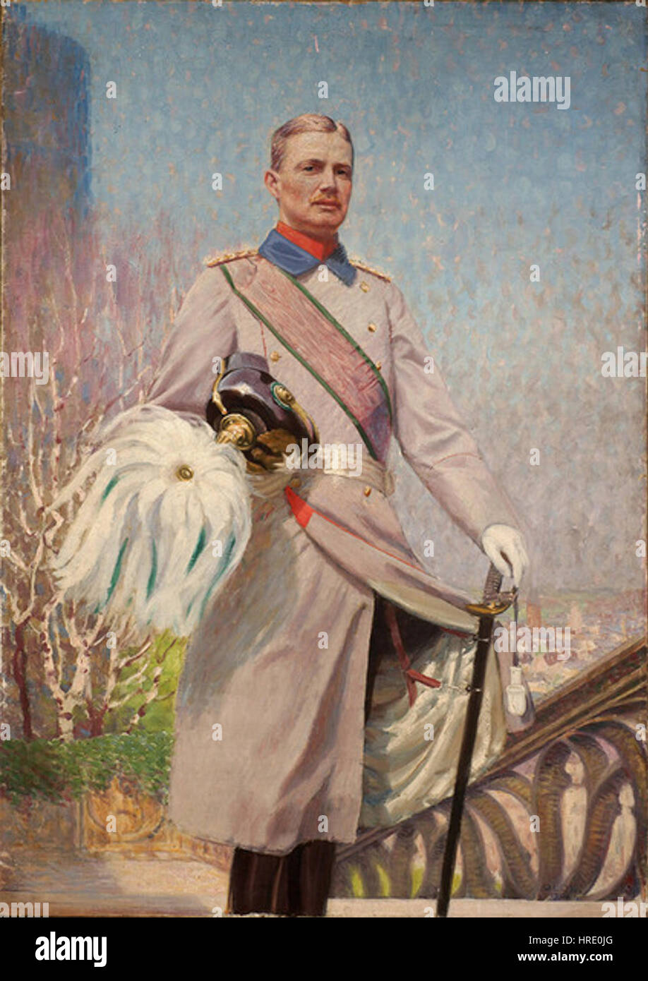 Herzog Ernst II. von Sachsen-Altenbourg était un duc de Saxe-Altenbourg au XIXe siècle. Ce portrait représente sa noble lignée et son influence politique durant son règne. Banque D'Images