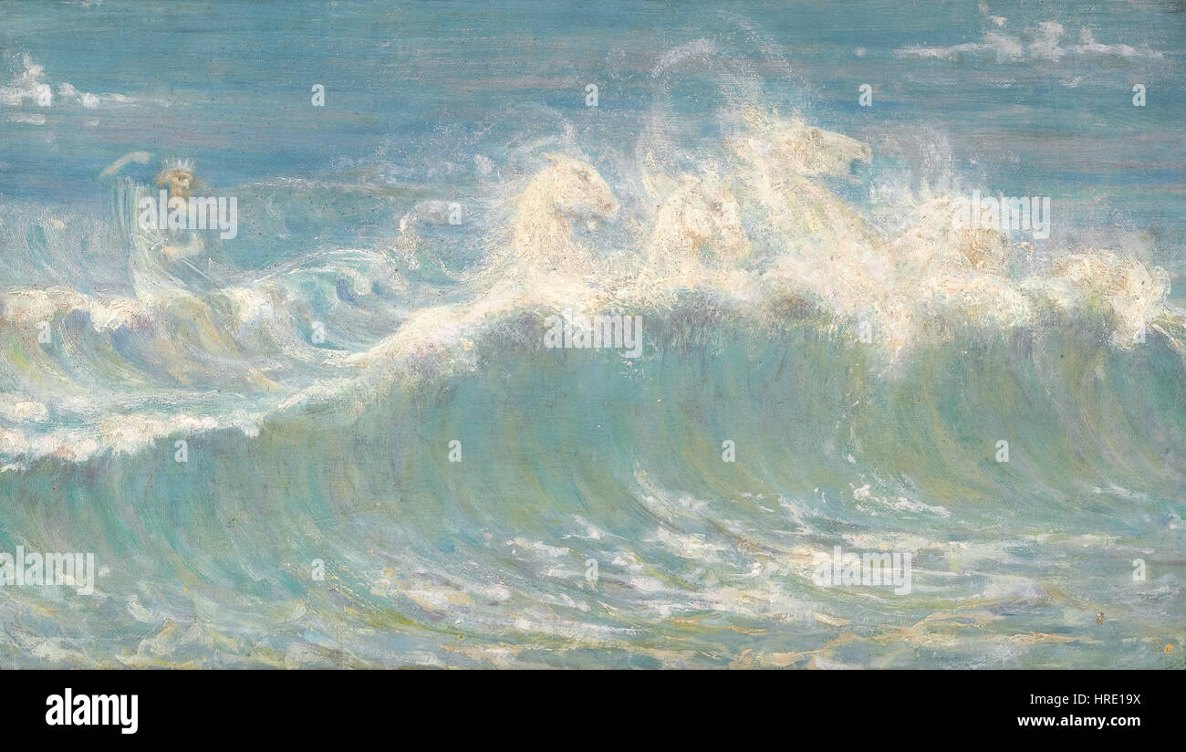 Walter A. - les chevaux de Neptune (ca.1892) Banque D'Images