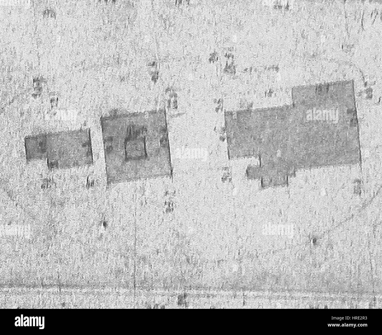 Puits Sainte-Pauline-plan-culture-n&b Banque D'Images