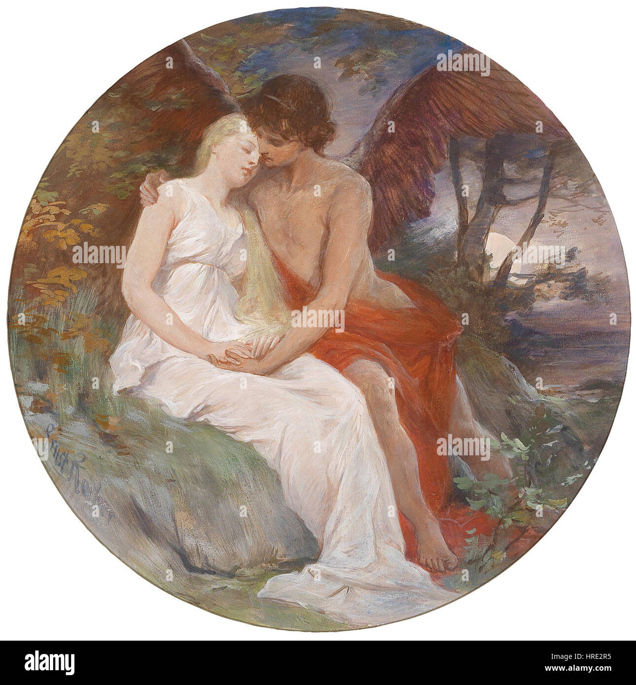 Ernst Romain Paquette Amor und Psyche Banque D'Images