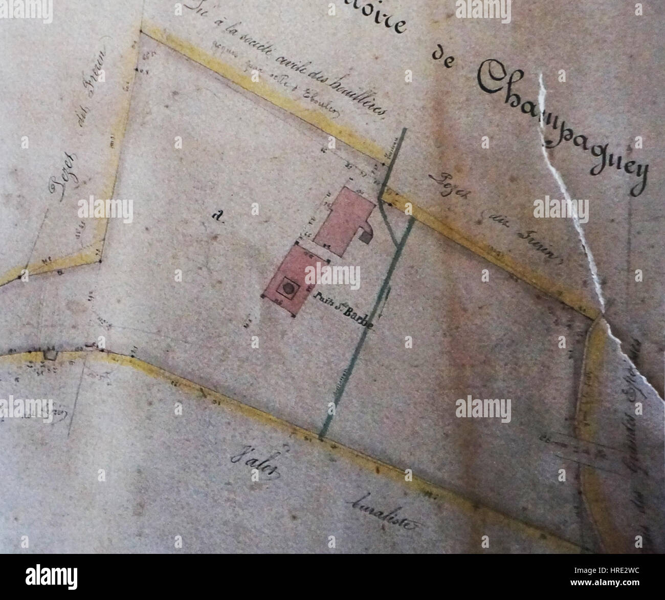 Puits Plan Sainte-Barbe Banque D'Images