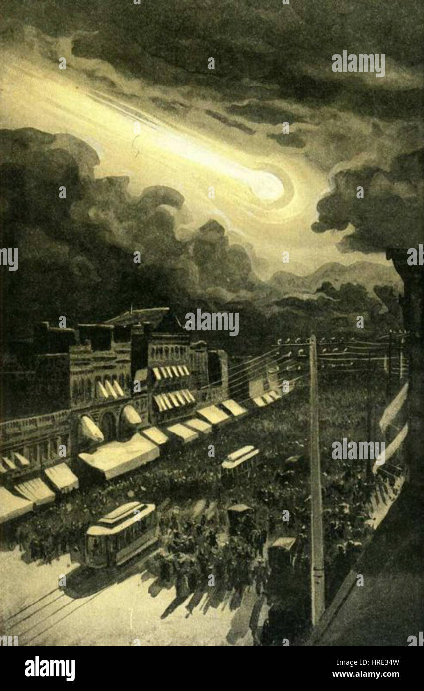 'La chasse de la Golden Meteor' par George Roux 17 Banque D'Images