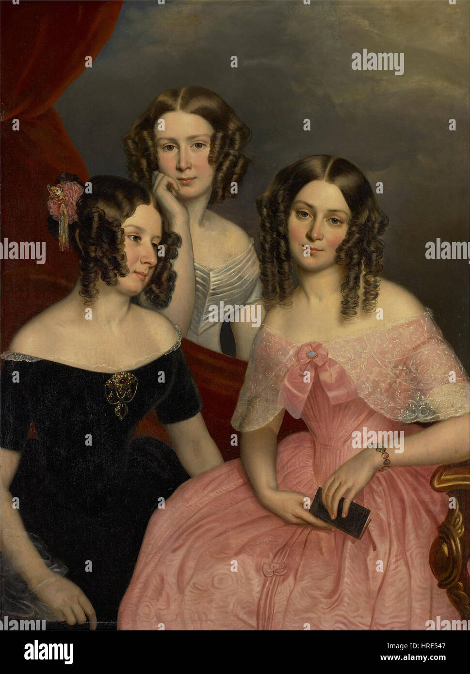 George Theodore Berthon - Les trois Sœurs Robinson - Google Art Project Banque D'Images