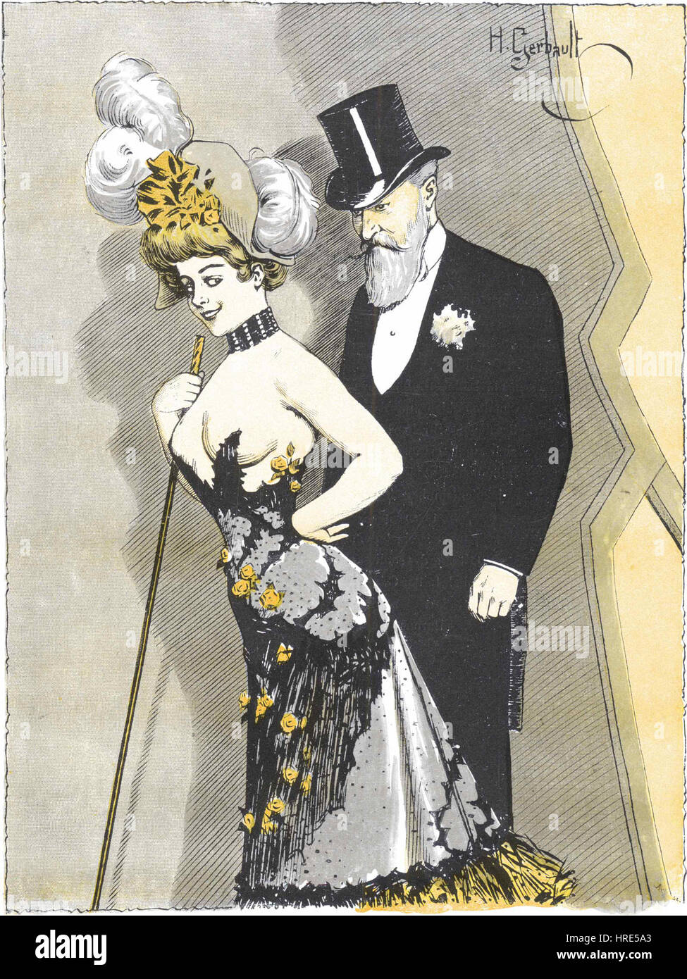 Hinter denCoulissenHGerbault1901 Banque D'Images