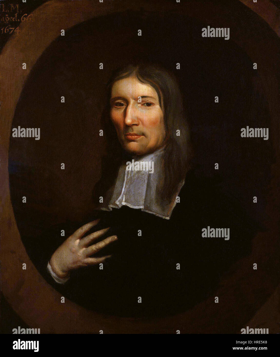 Lodowicke Muggleton est un portrait de William Wood, représentant la figure religieuse anglaise et fondateur du muggletonianisme, reflétant l'intérêt du XVIIe siècle pour l'expression individuelle et le discours religieux. Banque D'Images