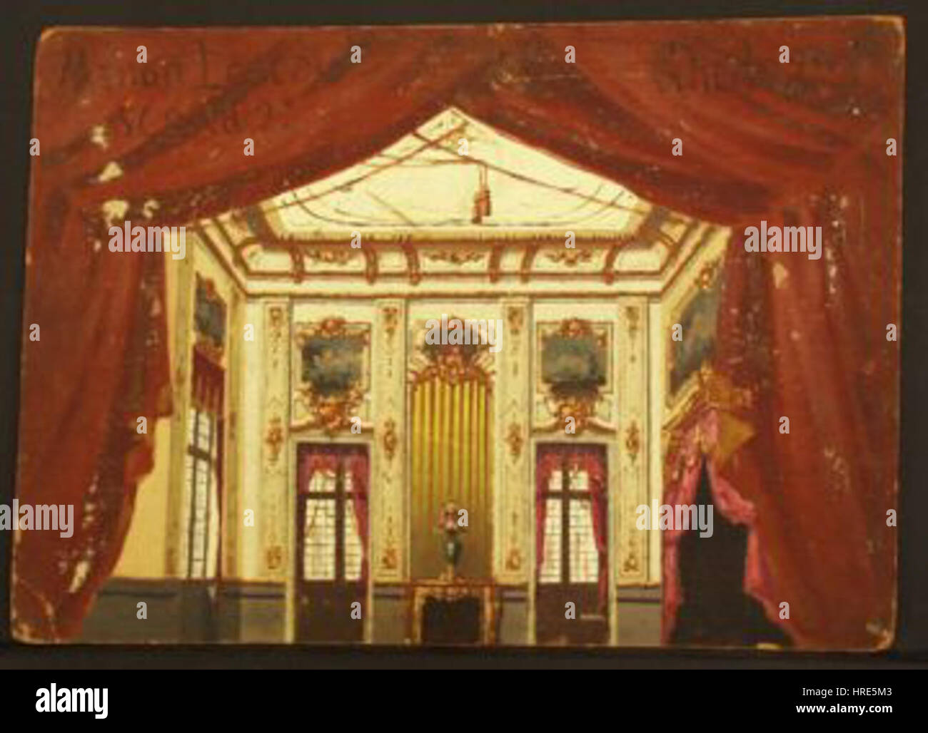 Manon Lescaut Acte 2 set Banque D'Images