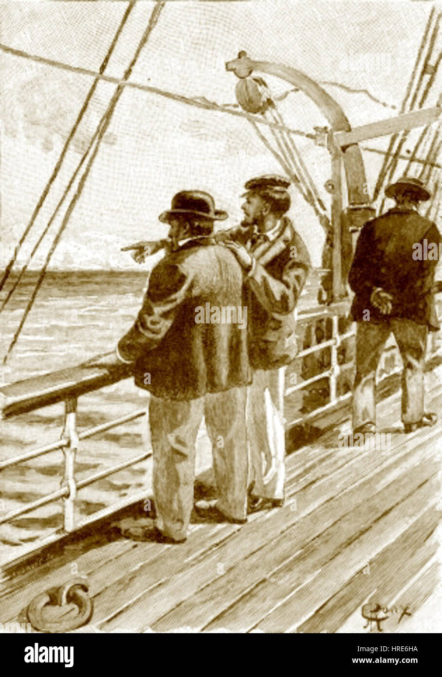 'La Merveilleuse Aventures du Capitaine Antifer' par George Roux 25 Banque D'Images