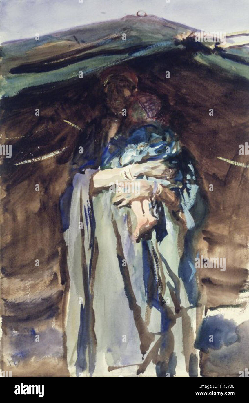 Le Musée de Brooklyn - Mère bédouine - John Singer Sargent Banque D'Images