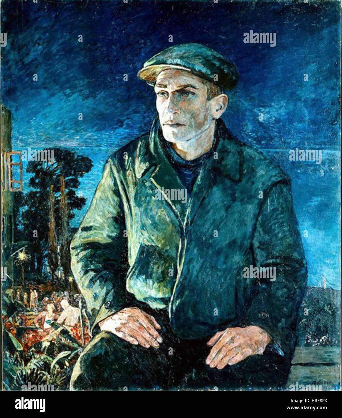 L'œuvre d'Heinrich Vogeler, Deutscher Stachanowarbeiter, représente un ouvrier stakhanovite allemand, symbolisant le mouvement ouvrier et les idéaux socialistes du début du XXe siècle. La pièce reflète l'accent mis sur le travailleur acharné en tant que figure idéale pendant l'époque. Banque D'Images