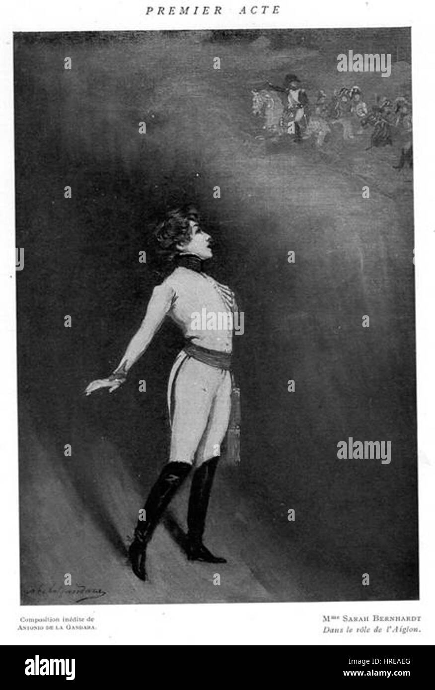 Bernhardt, Sarah (1844-1923) dans ''L'Aiglon'' (1910), par Antonio de la Gandara (1861-1917) Banque D'Images