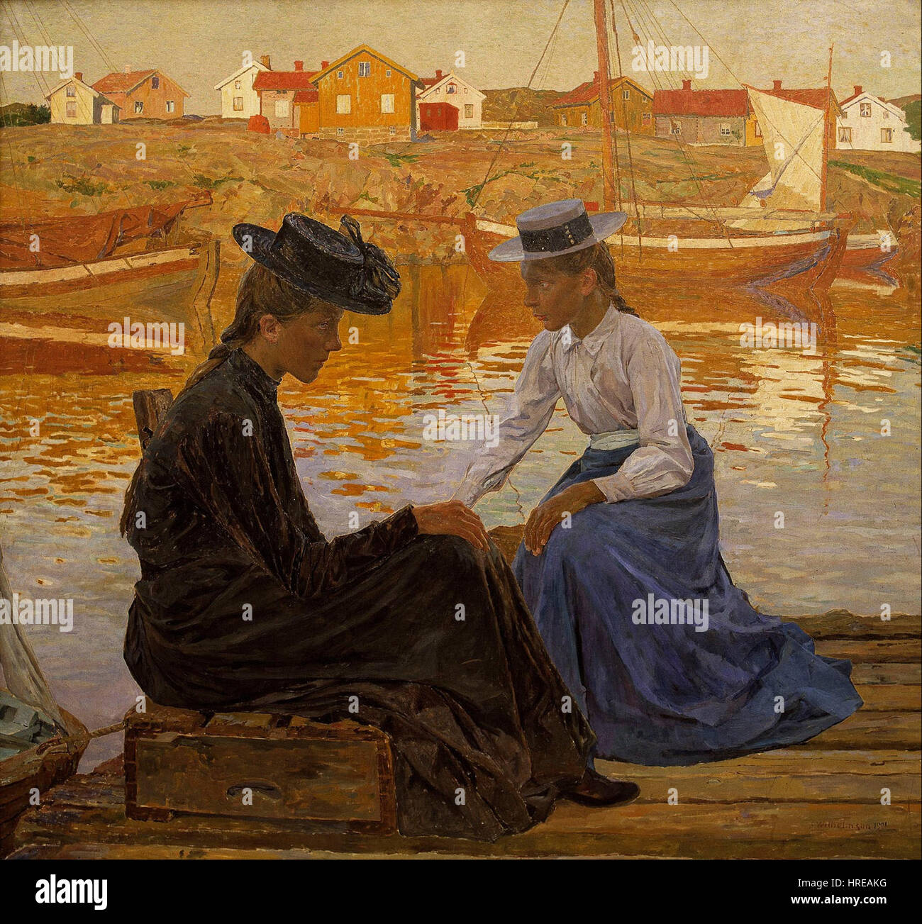 Carl Wilhelmson - La Baie - Google Art Project Banque D'Images