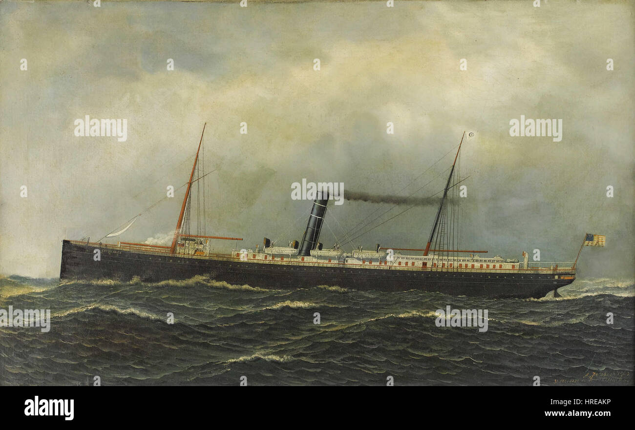 Antonio Jacobsen - Steamship Seguranca, 1902 Banque D'Images