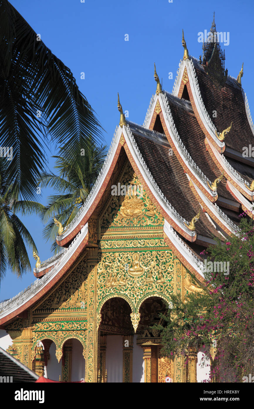 Le Laos, Luang Prabang ; Haw Pha Bang, Temple Royal, Banque D'Images