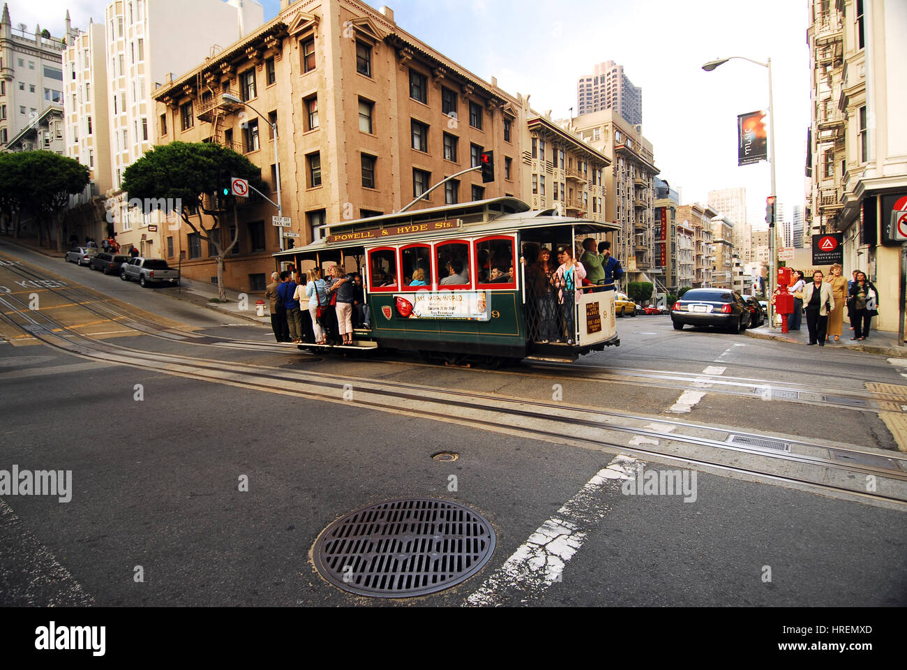 Un tramway à San Francisco, USA Banque D'Images