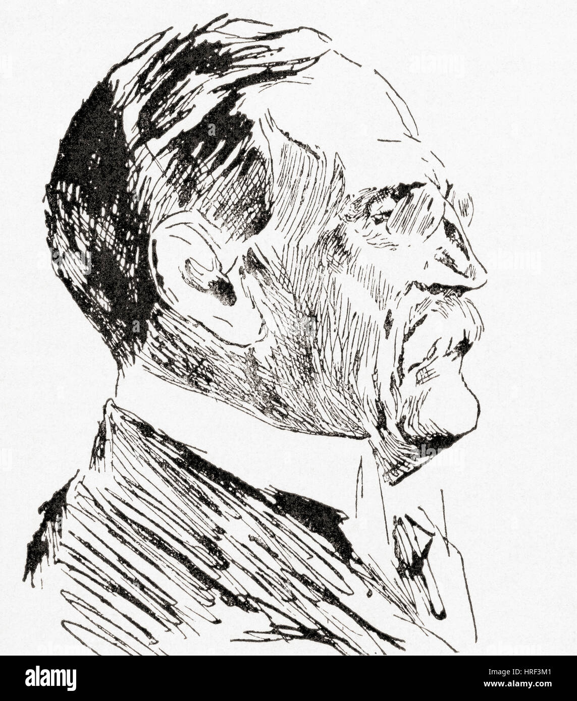 Wilhelm von Bode, 1845 - 1929. L'historien de l'art allemand et conservateur. Après la 1915 portrait par Max Liebermann. De Meyers lexique, publié 1927. Banque D'Images