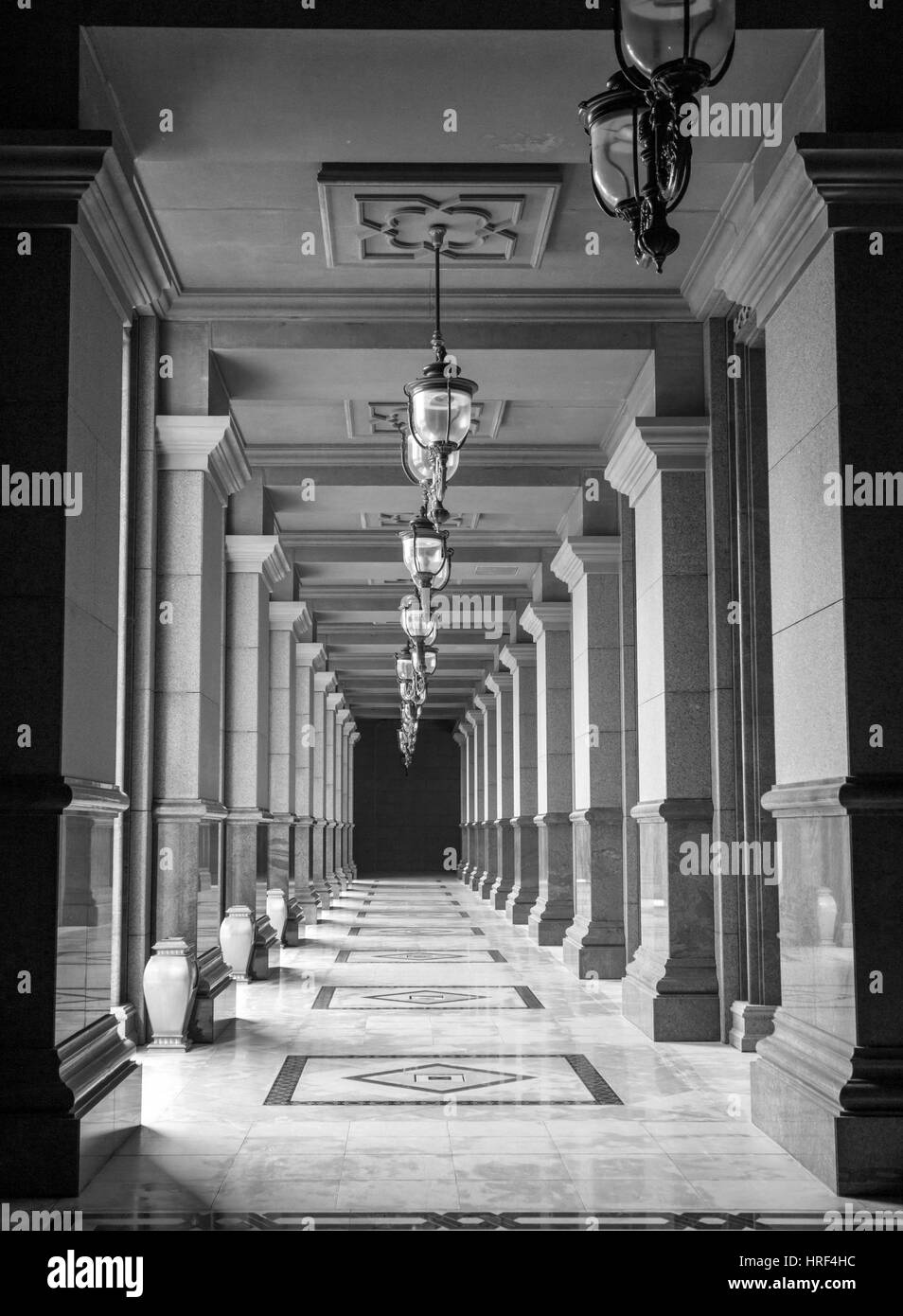 L'Emirates Palace Hotel de luxe à Abu Dhabi. Banque D'Images