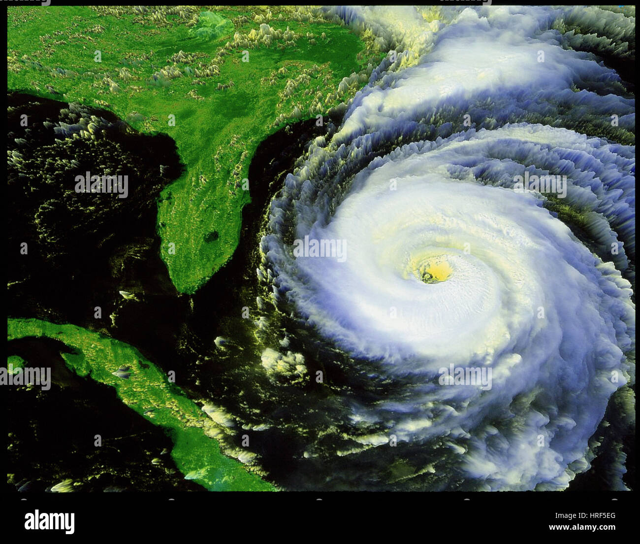 L'ouragan Fran, VA Image satellite, 1996 Banque D'Images