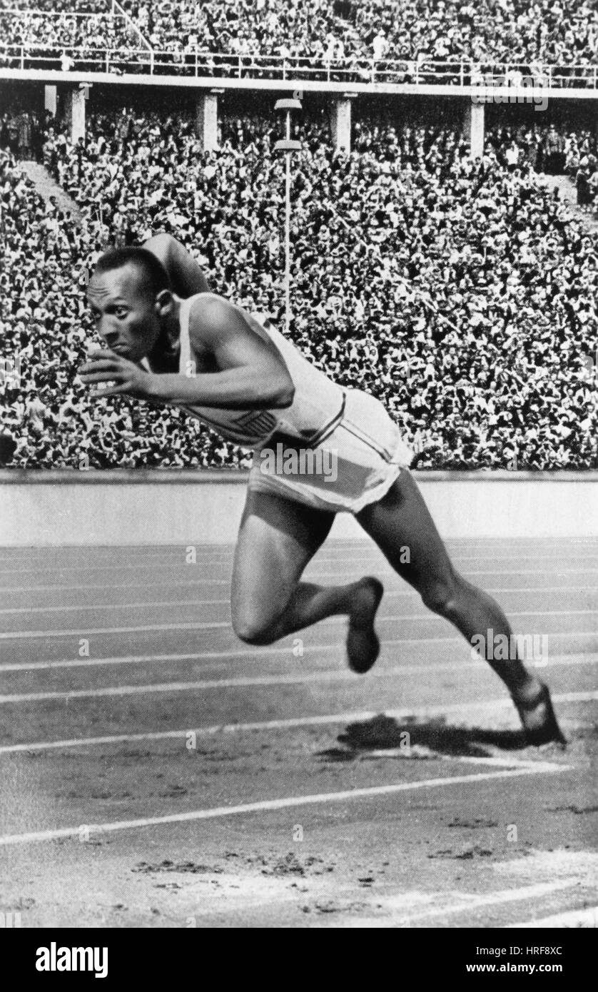 Jesse Owens, athlète olympique américain Banque D'Images