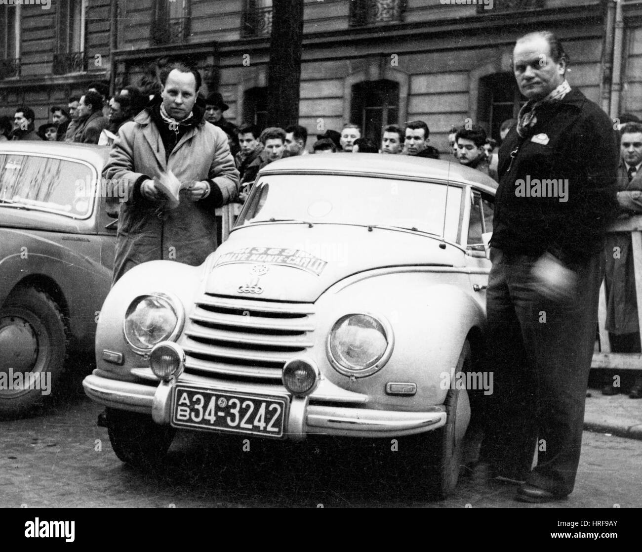 1954 DKW, rallye de Monte Carlo conduit par Hirschauer Banque D'Images