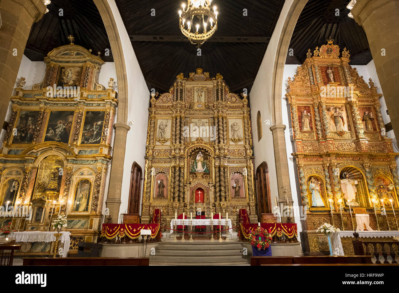 Chancel, Nuestra Señora de la Peña de Francia, Puerto de la Cruz, Tenerife, Canaries, Espagne Banque D'Images