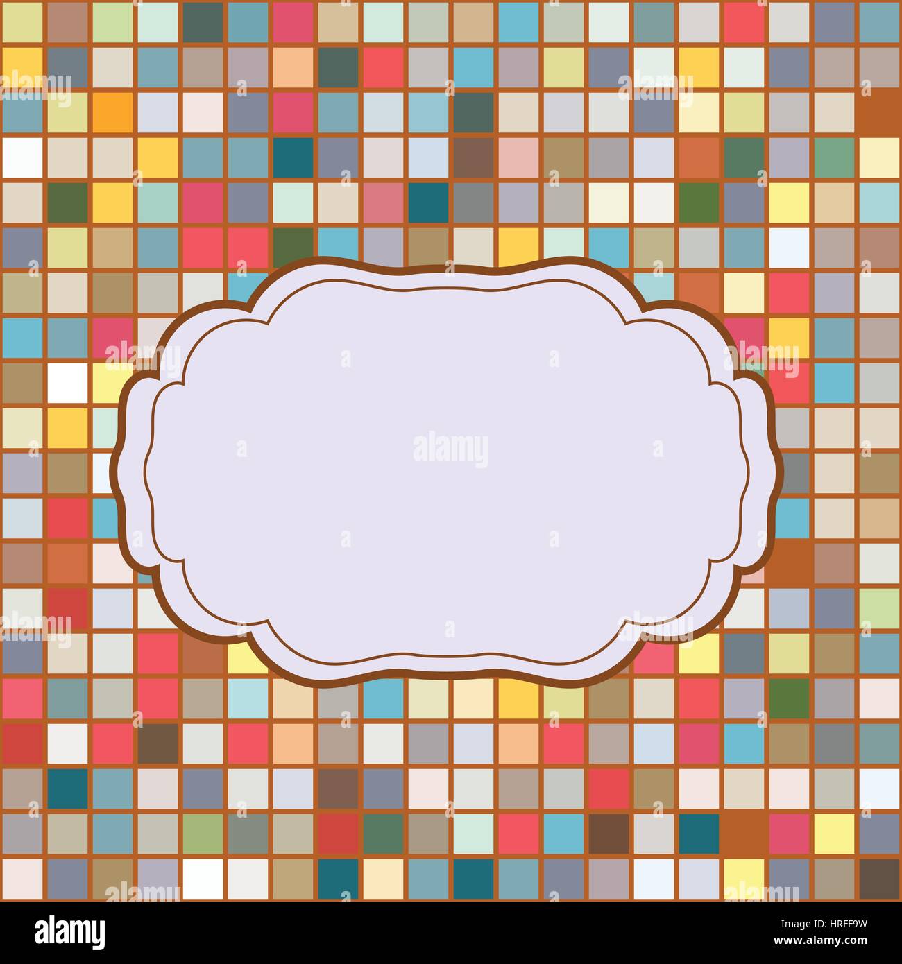 Cadre place pour texte invitation Illustration de Vecteur