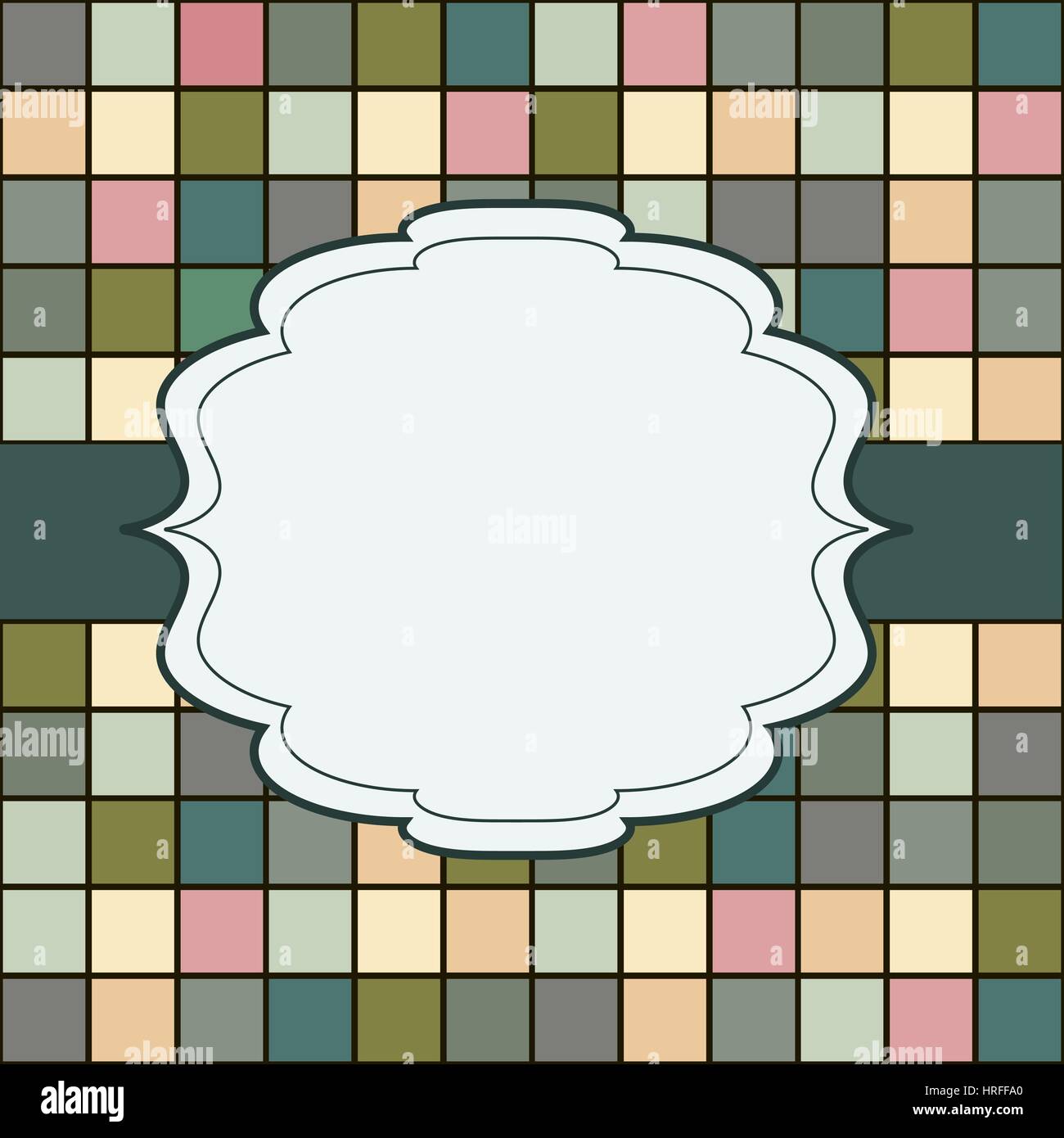 Cadre place pour texte invitation Illustration de Vecteur