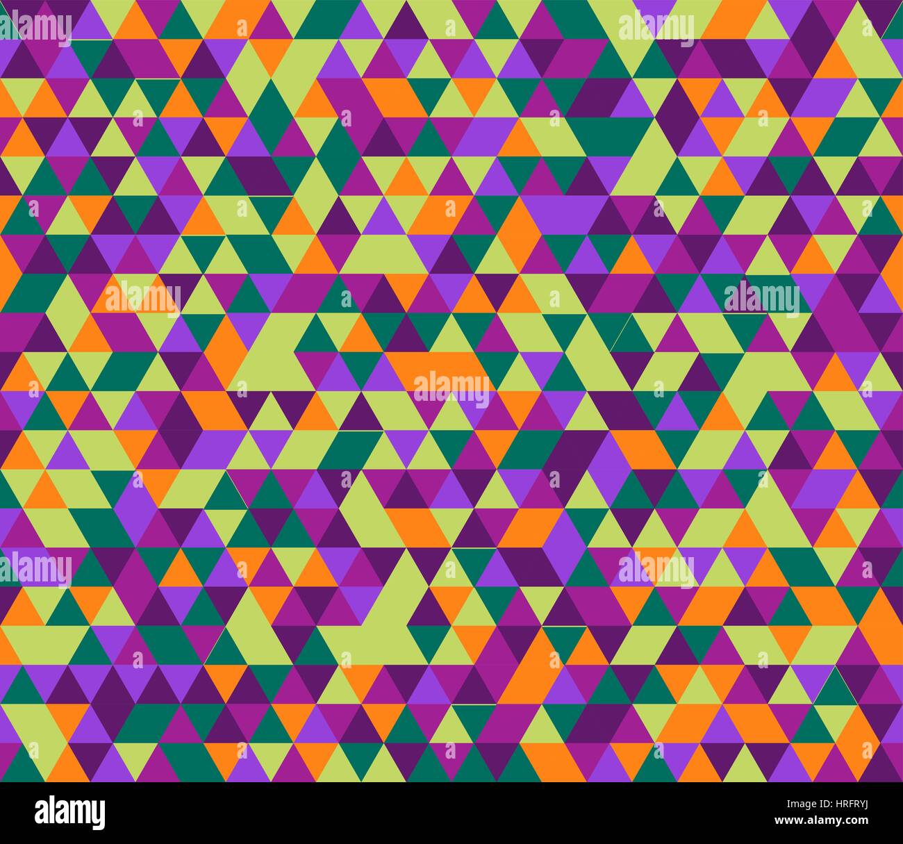 Triangle style rétro tendance. Triangles colorés de façon aléatoire, disposition verticale. Couleurs de tropes. Résumé Contexte vecteur géométrique. Illustration de Vecteur