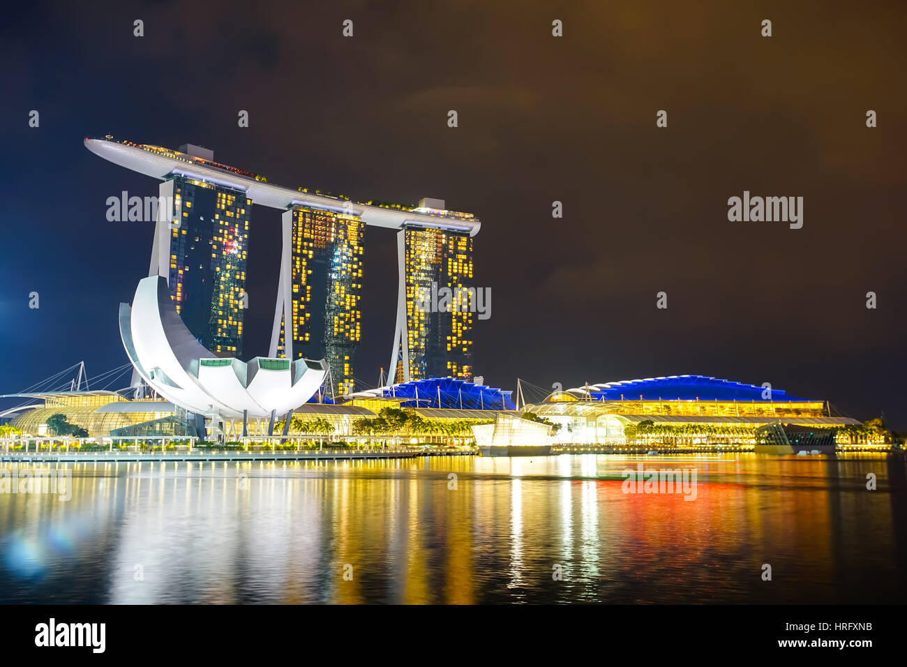 MARINA BAY, SINGAPOUR - Jan 20, 2017 : Paysage de la Marina Bay Sands à Singapour. Banque D'Images