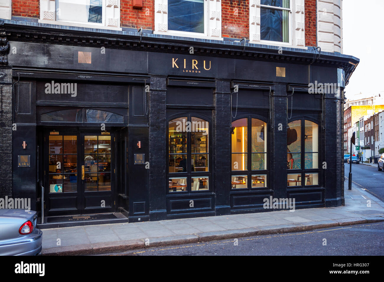 Kiru Restaurant japonais, Elystan Street, Londres Banque D'Images