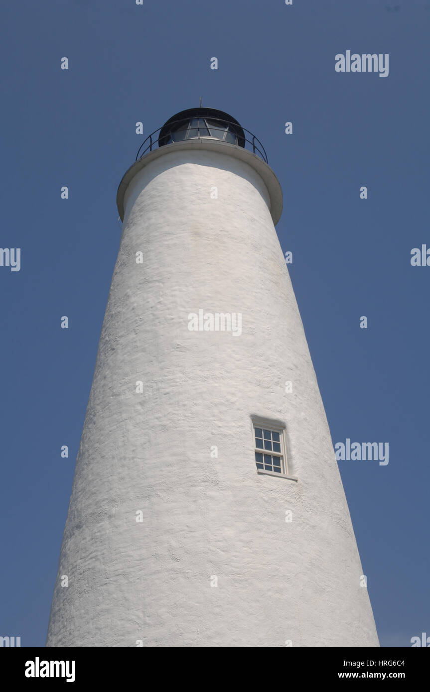 Parc historique national du phare d'Ocracoke, North Carolina Banque D'Images