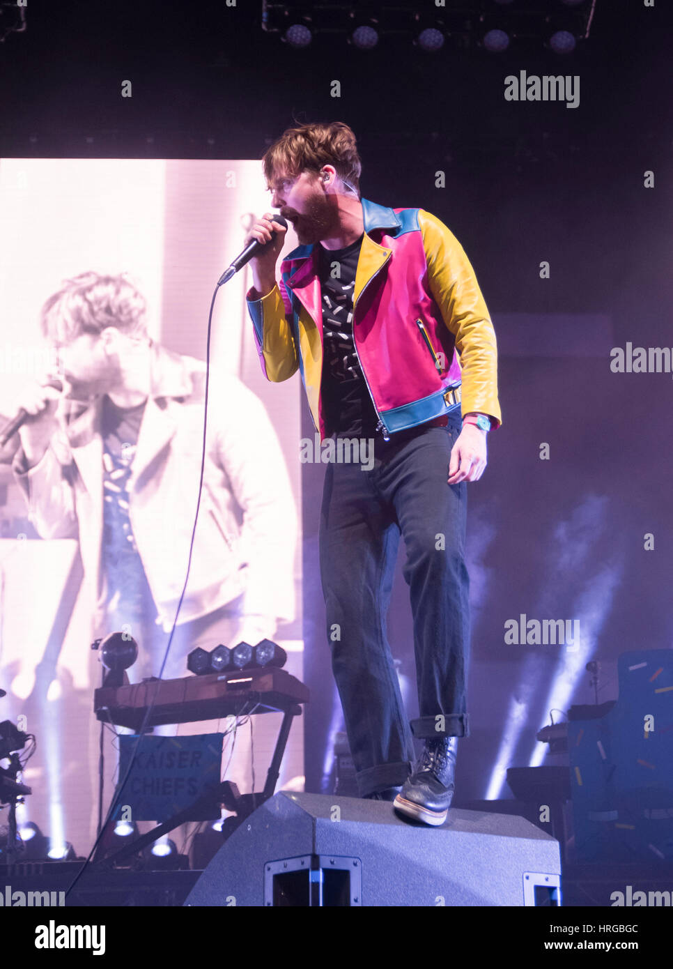 Londres, Royaume-Uni. 06Th Mar, 2017. Kaiser Chiefs effectuer à l'O2 Arena à Londres, le 1 mars 2017 à Londres, en Angleterre. Crédit : l'accès Photo/Alamy Live News Banque D'Images