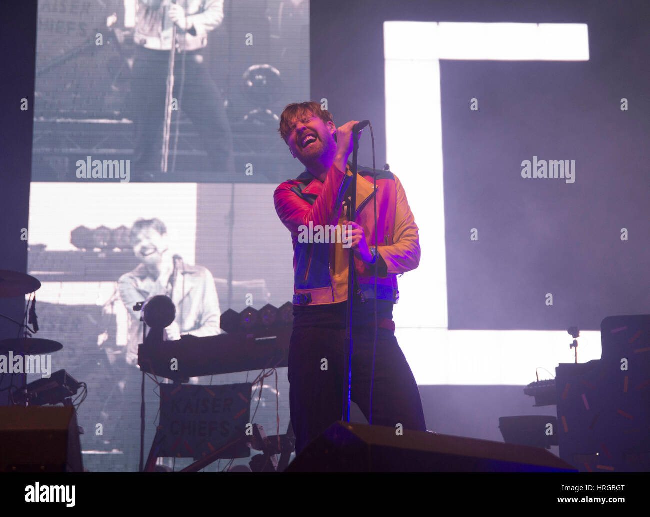 Londres, Royaume-Uni. 06Th Mar, 2017. Kaiser Chiefs effectuer à l'O2 Arena à Londres, le 1 mars 2017 à Londres, en Angleterre. Crédit : l'accès Photo/Alamy Live News Banque D'Images