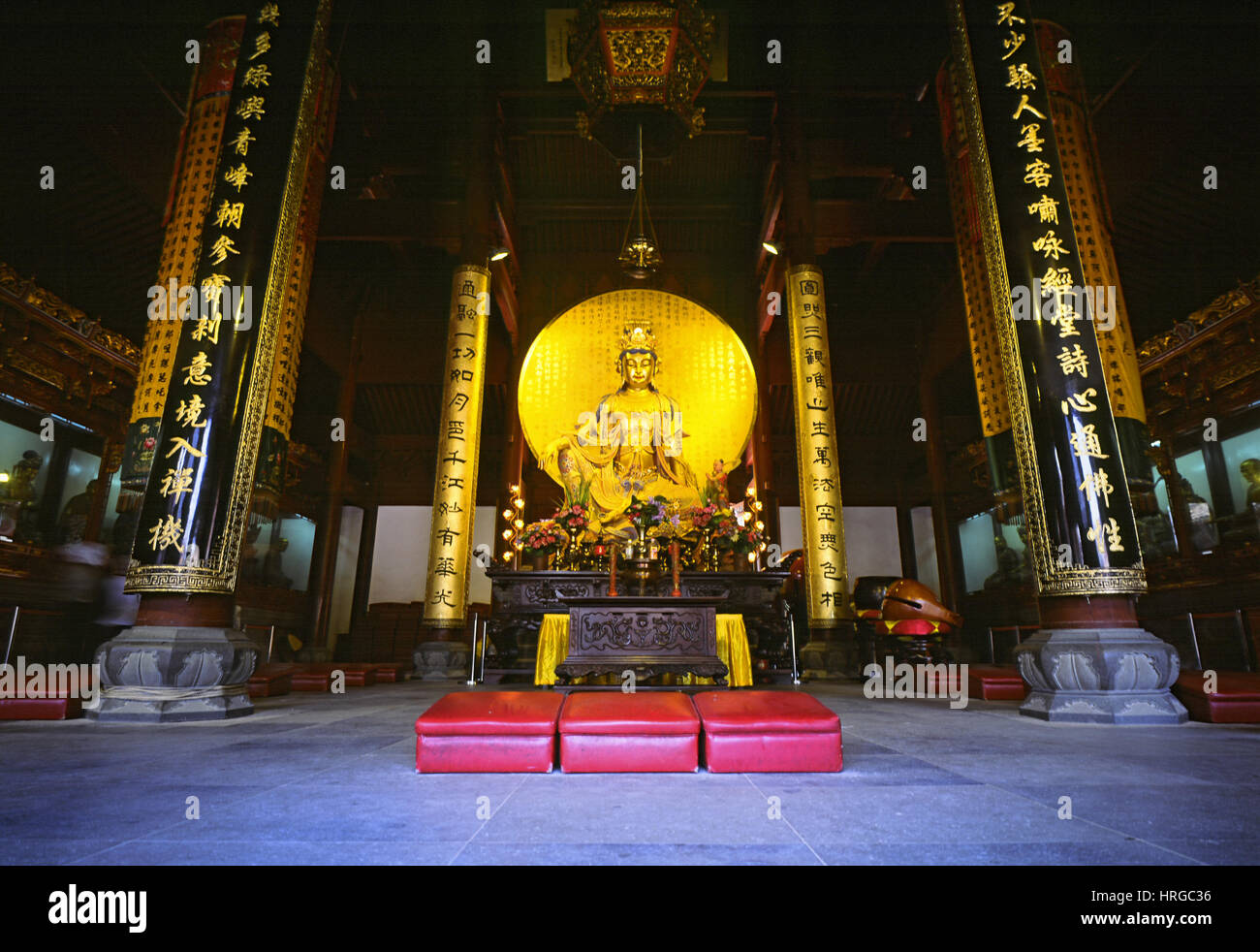 La Chine. 1er mars, 2017. Le Mont Putuo.Les quatre principaux lieux sacrés du bouddhisme en Chine sont mont Wutai à Shanxi, Mont Putuo dans le Zhejiang, le mont Emei au Sichuan et dans les provinces d'Anhui Jiuhua Mount. Crédit : SIPA Asie/ZUMA/Alamy Fil Live News Banque D'Images