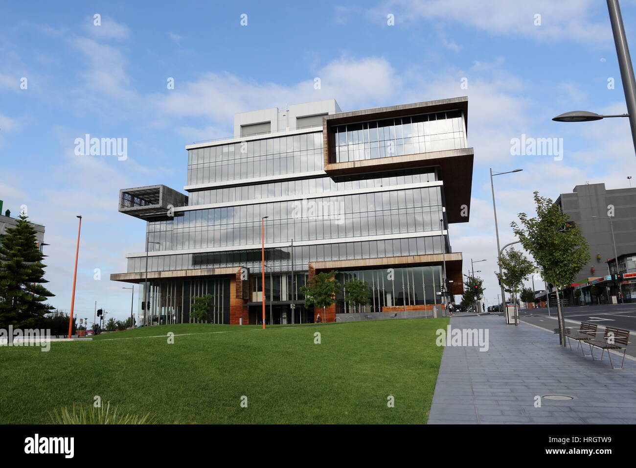 Department of Human Services, Centre de services de justice de Dandenong, Ministère de l'éducation et du développement de la petite enfance, Dandenong Australie Victoria Banque D'Images