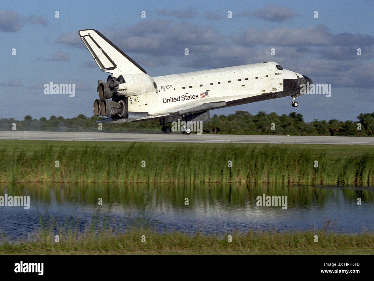 STS-86, l'atterrissage de la navette spatiale Atlantis, 1997 Banque D'Images