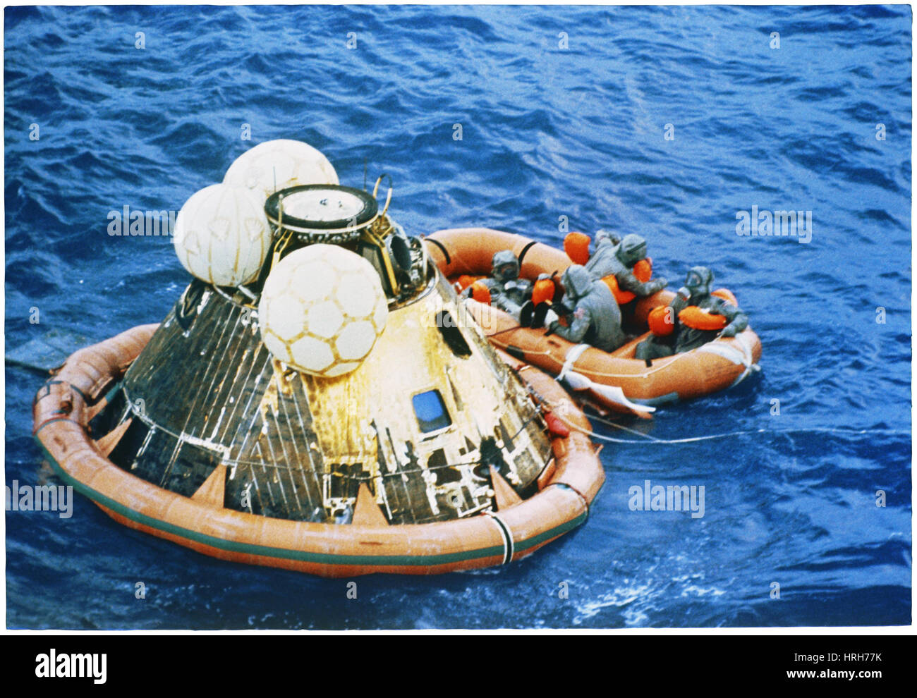 Récupération d'Apollo 11, 1969 Banque D'Images