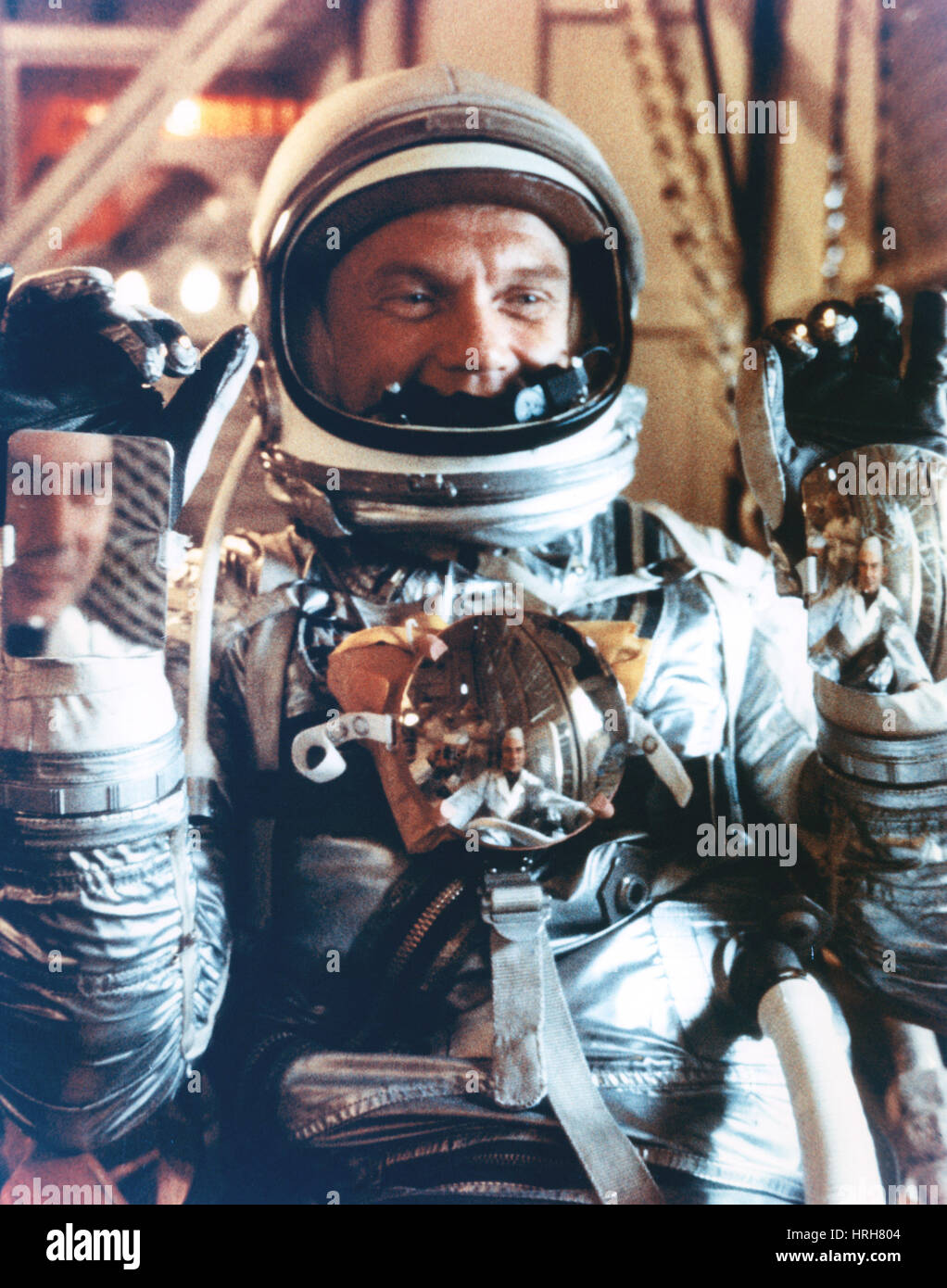 L'astronaute John Glenn Mercure Banque D'Images