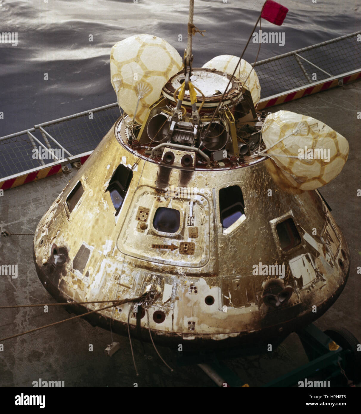 Récupération de la capsule Apollo 8 Banque D'Images