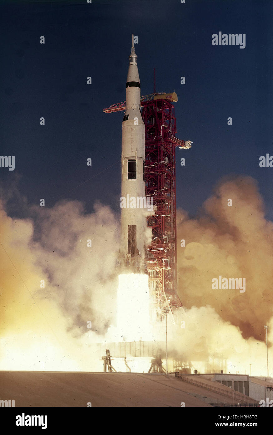Lancement Apollo 8, 1968 Banque D'Images