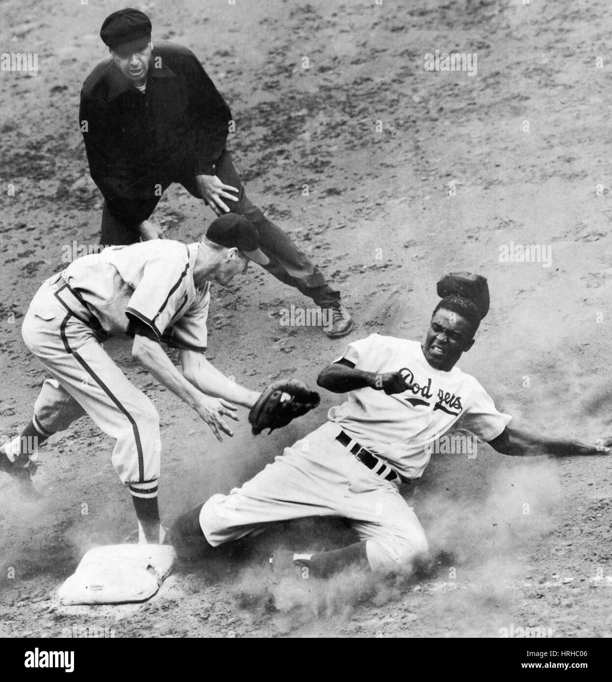 Jackie Robinson, joueur américain de Baseball Legend Banque D'Images