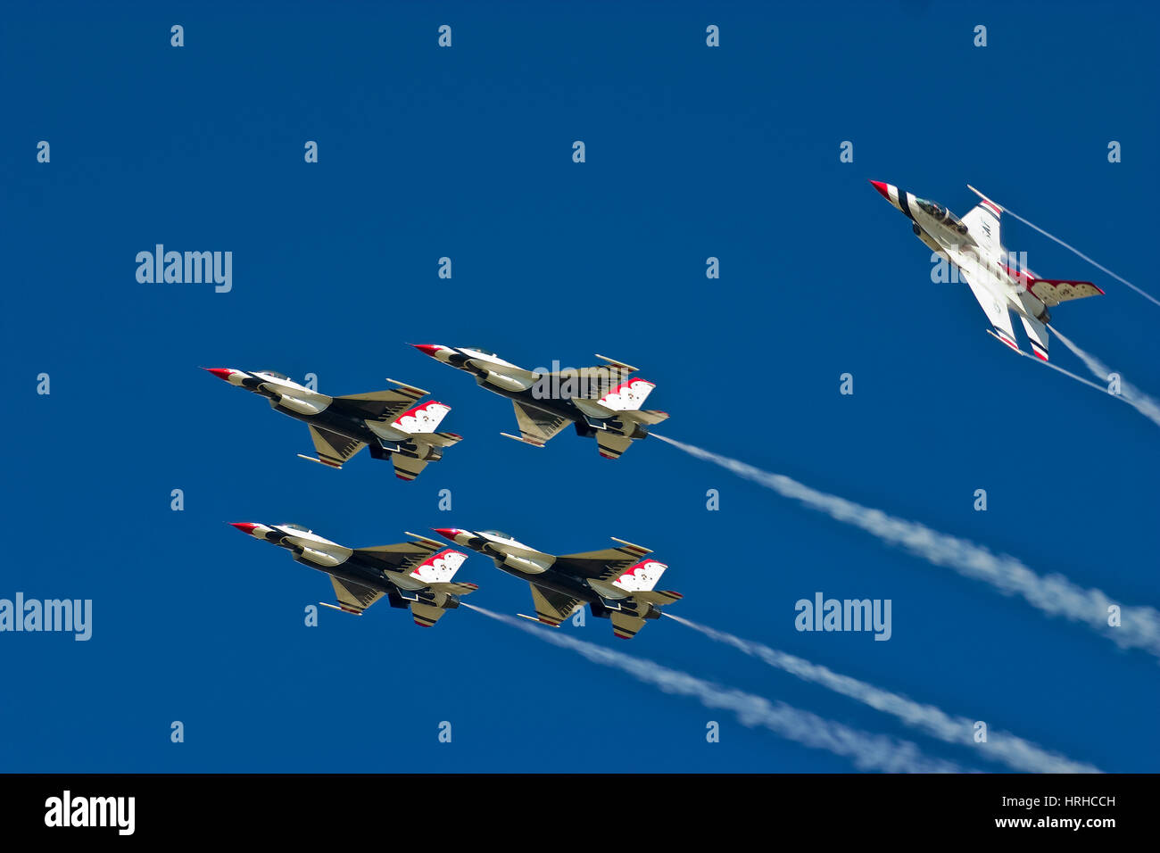 U S Air Force Thunderbirds de l'équipe de démonstration Banque D'Images