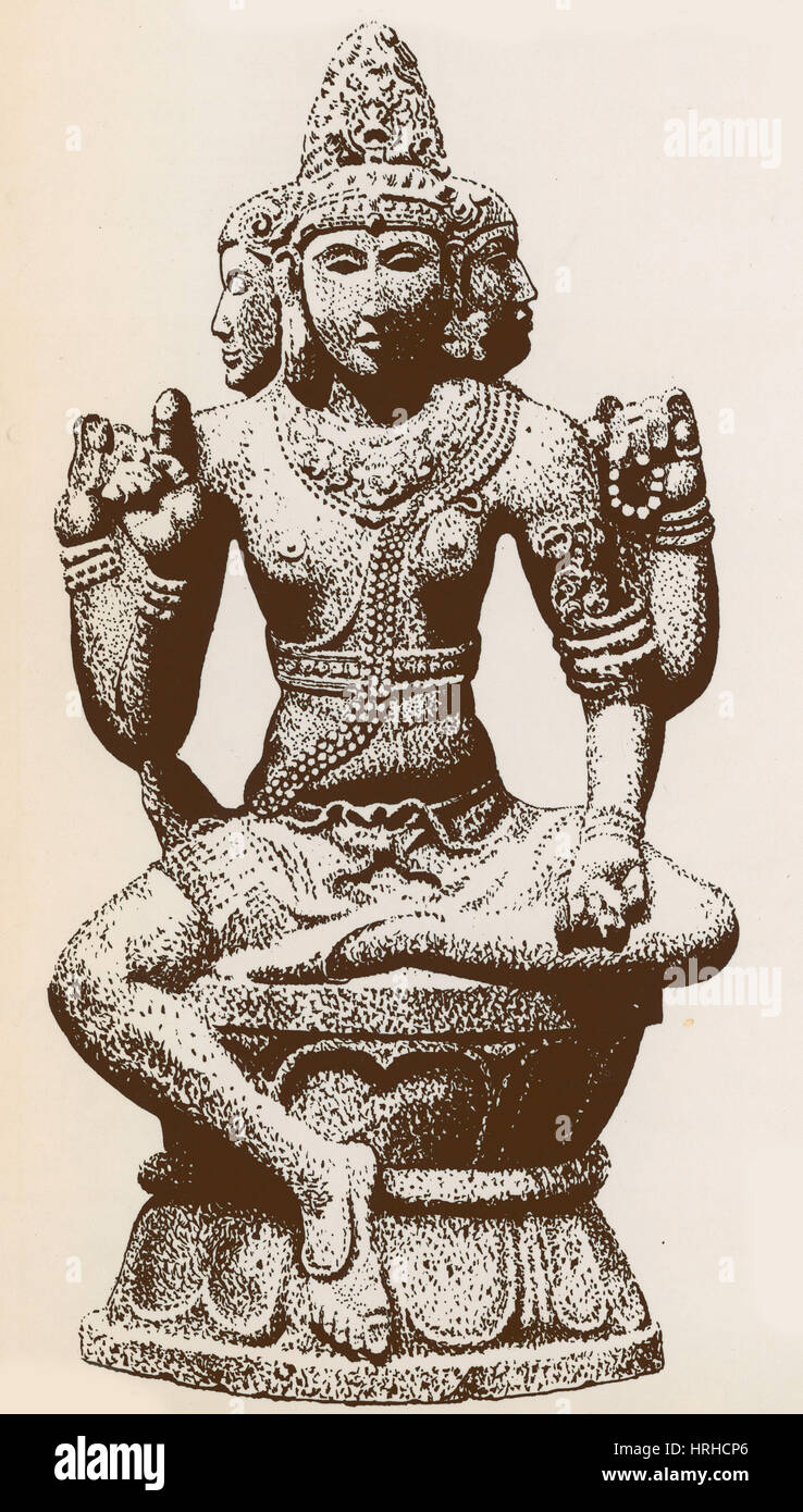 Brahma, dieu hindou Banque D'Images
