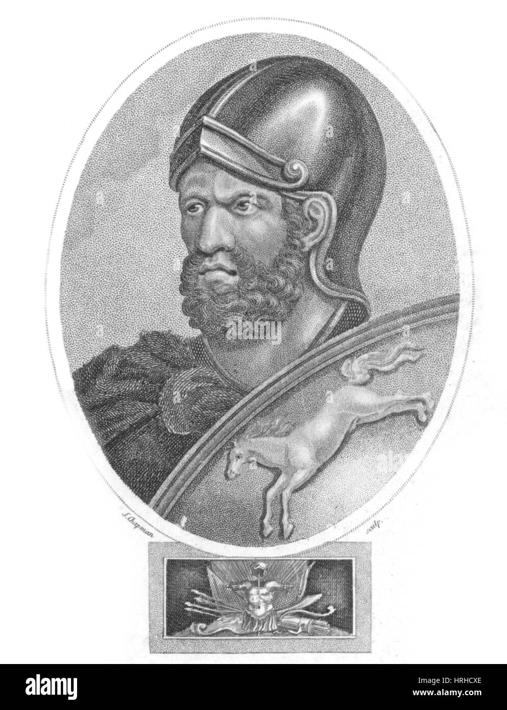 Hannibal, chef militaire Carthaginois Banque D'Images