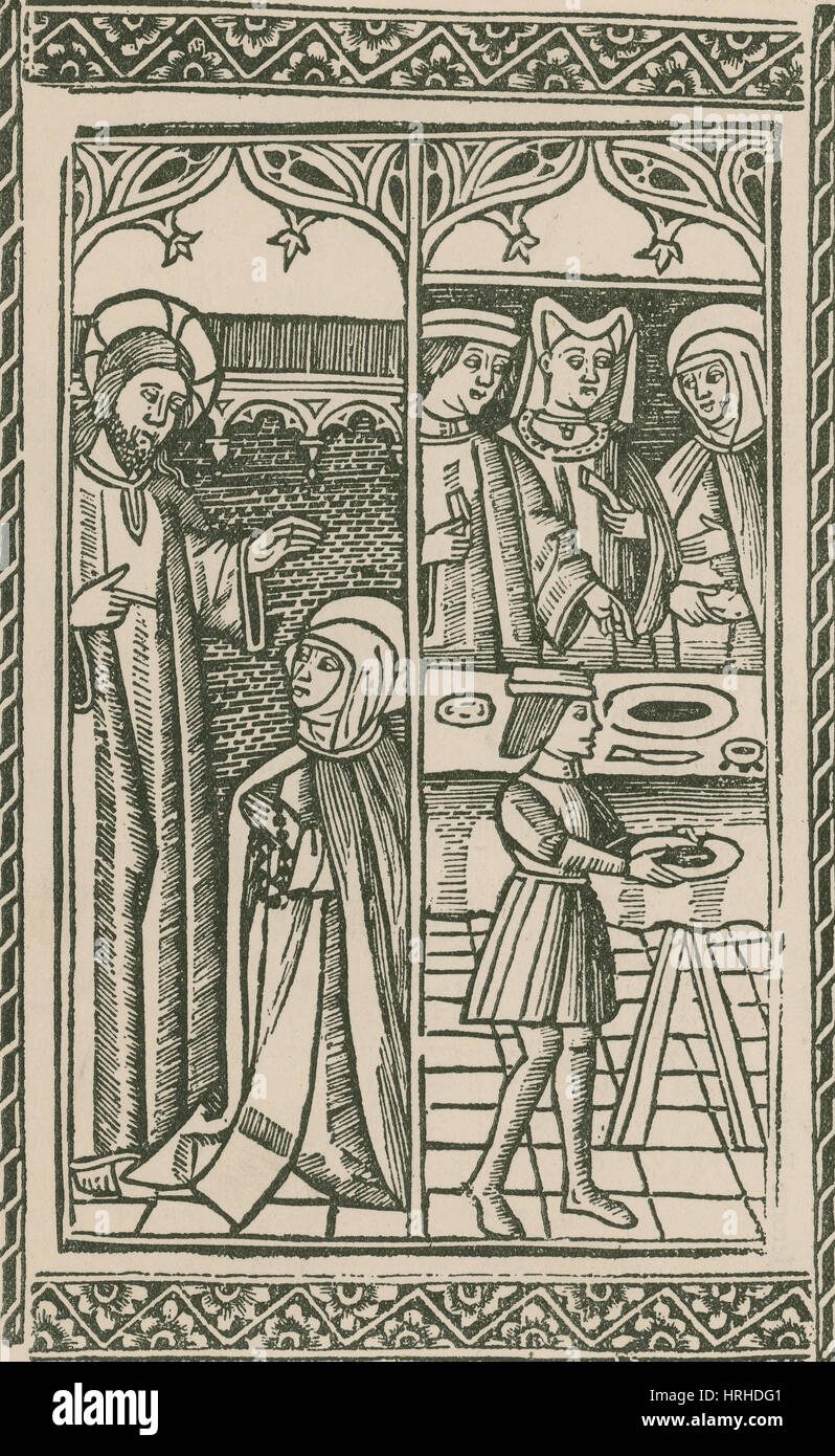 Sainte Catherine, philosophe et théologien Italien Banque D'Images