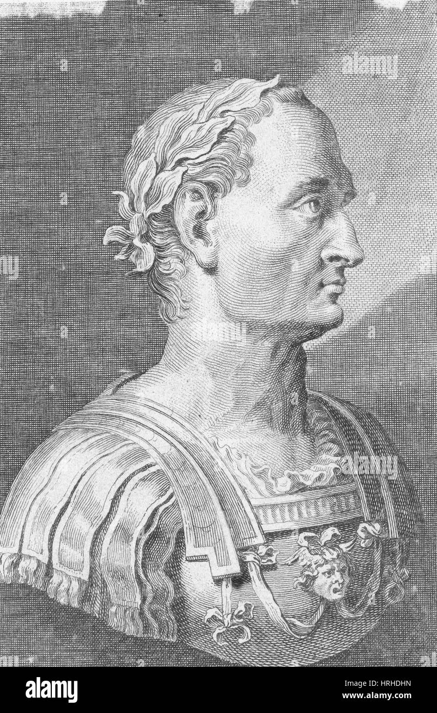 Jules César, général et homme d'état Romain Banque D'Images