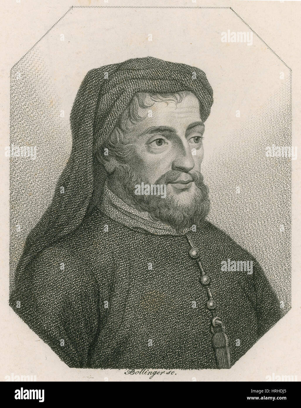 Geoffrey Chaucer, père de la littérature anglaise Banque D'Images